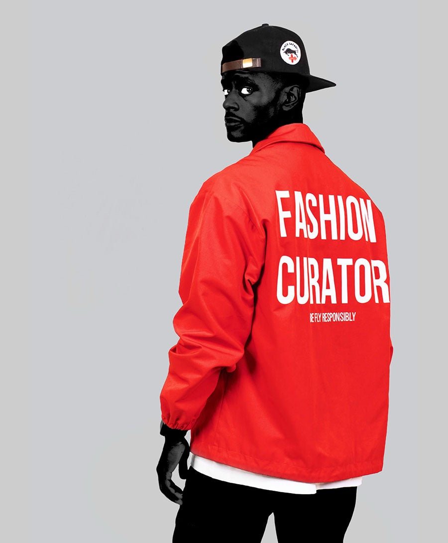 Red Twill Coach Jacket – Black Safari Signature Style