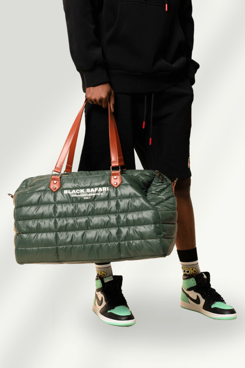 Green Expedition Duffle Bag - Black Safari