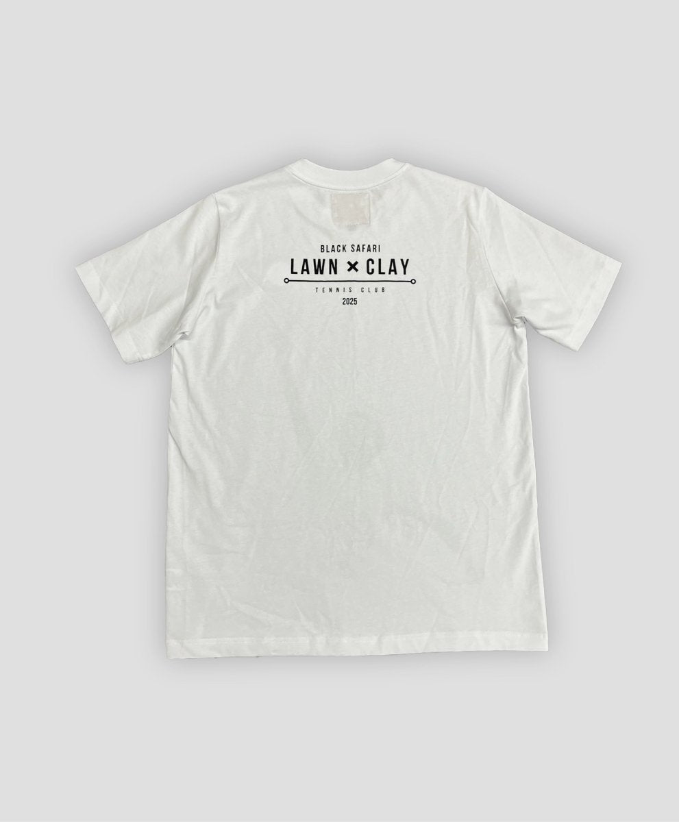 Printed Lawn x Clay White T-Shirt by Black Safari 