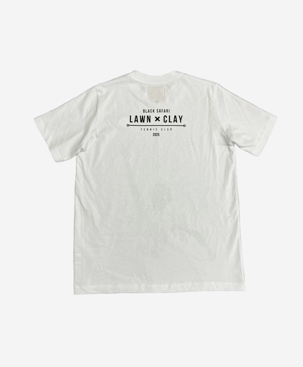 Printed Lawn x Clay White T-Shirt by Black Safari 