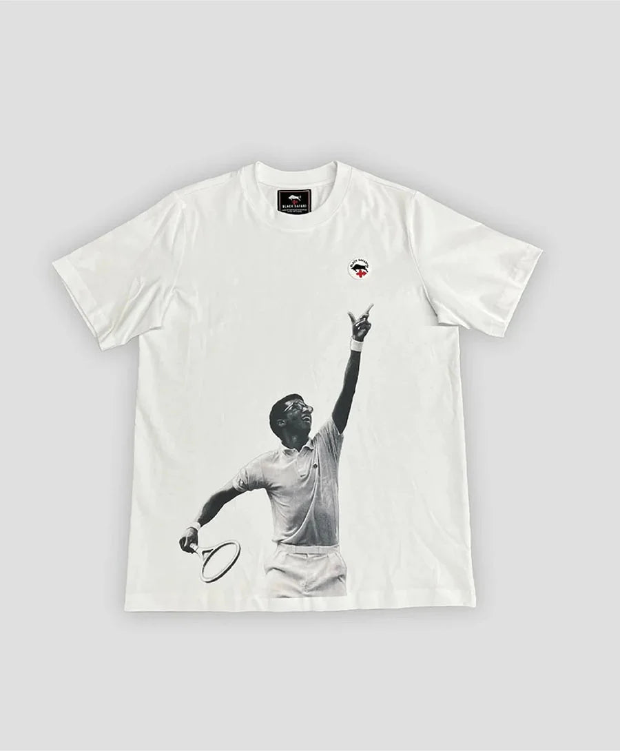 Lawn x Clay T-Shirt White - Black Safari