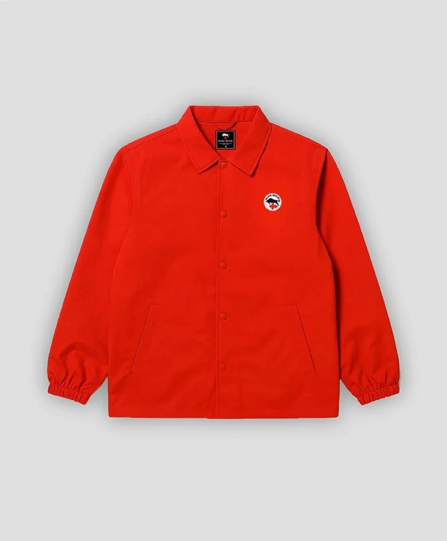 Curator signal red twill coach jacket - Black Safari