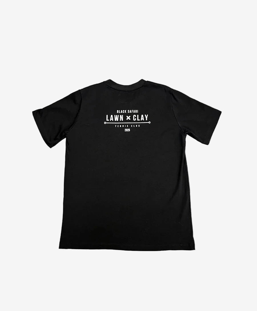 Lawn x Clay T-Shirt Black - Black Safari