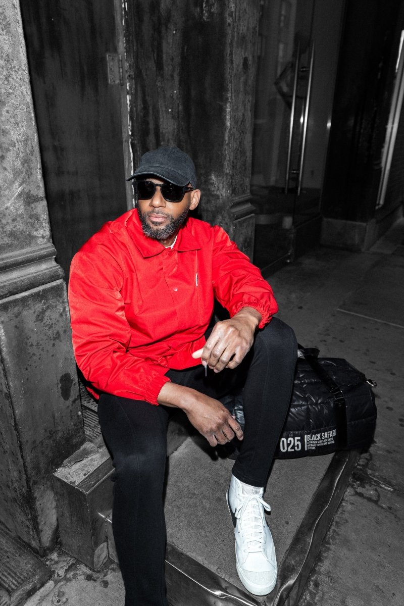 Red Twill Coach Jacket – Black Safari Signature Style